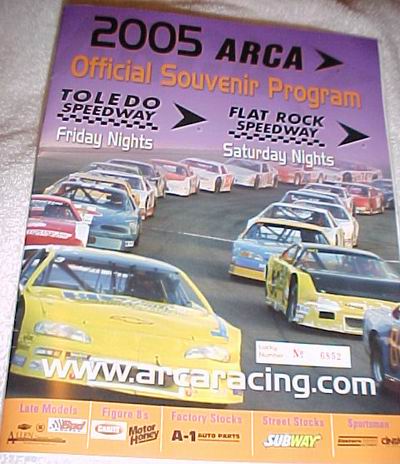 Flat Rock Speedway - 2005 PROGRAM FROM RANDY